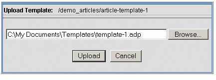 Upload a Template